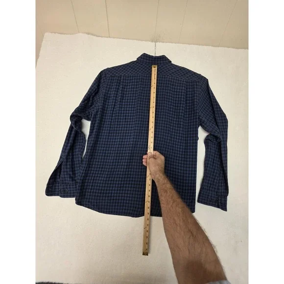 Filson Shirt Mens XL Blue Check Flannel Long Sleeve Button Front Cotton Casual - Picture 6 of 10